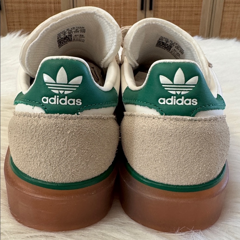 Adidas x Ivy Park Women’s Super Sleek 3 Strap Wonder White Gum Sneakers 5.5 - Picture 9 of 16